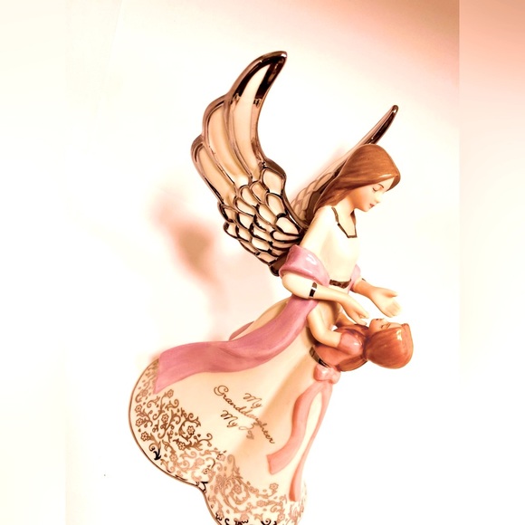 Musical Angel Figurine MY GRANDDAUGHTER MY JOY 2004 Bradford Edition (00500) - Picture 6 of 11